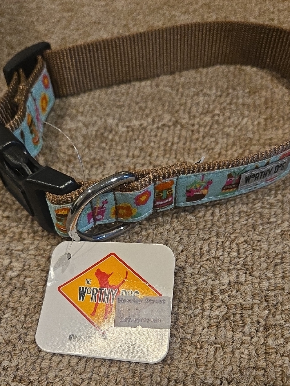 Worthy Dog Hawaiian TIKI Dog Collar BRAND NEW! Size Medium